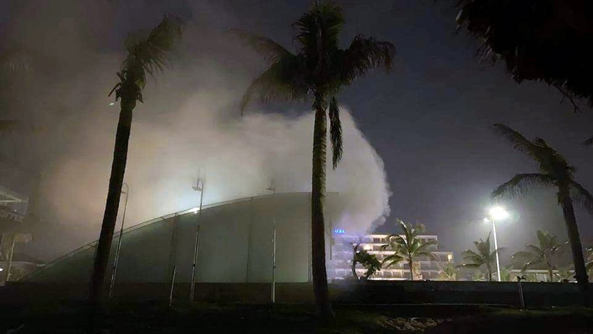Phú Yên: Cháy lớn tại quán bar Sands Bay thuộc dự án Khu nghỉ dưỡng Rosa Alba Resort 