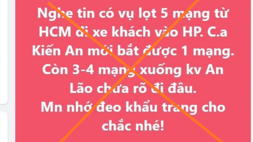 Hải Phòng: Xử phạt 12,5 triệu đồng một chủ Fanpage thông tin sai sự thật liên quan đến dịch bệnh