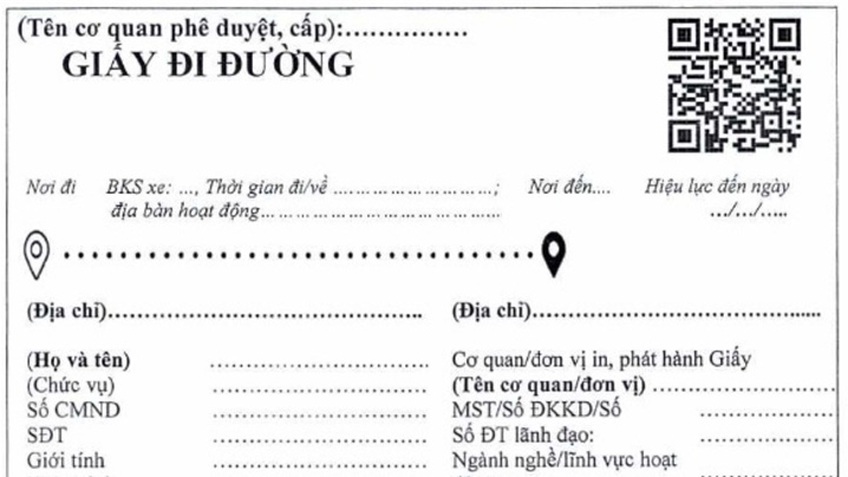 Cách đăng ký mẫu giấy đi đường QR Code mới ở Đà Nẵng từ ngày 5/9 thế nào?