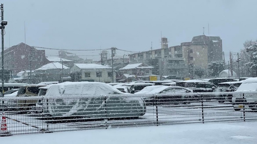 Tuyết rơi dày ở Tokyo và khu vực lân cận, gây gián đoạn giao thông