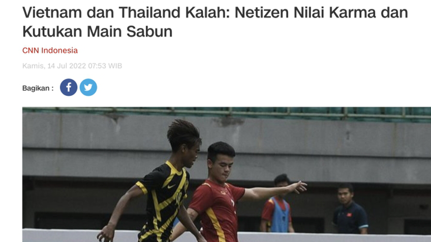 CĐV Indonesia châm biếm thất bại của U19 Việt Nam và U19 Thái Lan