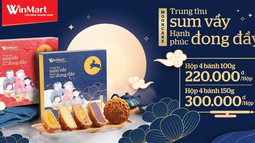 'Trung thu sum vầy, Hạnh phúc đong đầy' với bộ sưu tập Bánh Trung thu từ WinMart