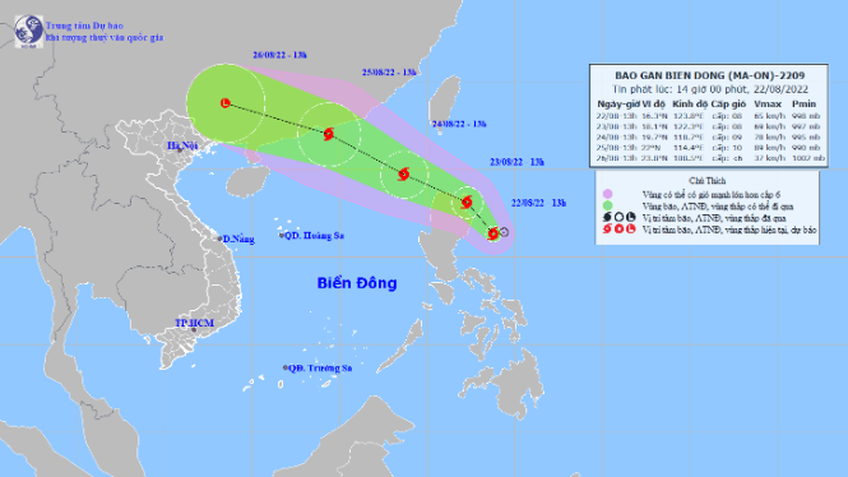Biển Đông chuẩn bị đón bão số 3 trong những ngày tới