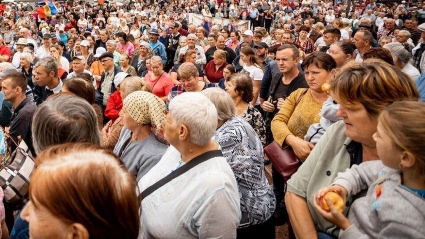 Biểu tình lớn của những người ủng hộ phe đối lập ở thủ đô Moldova
