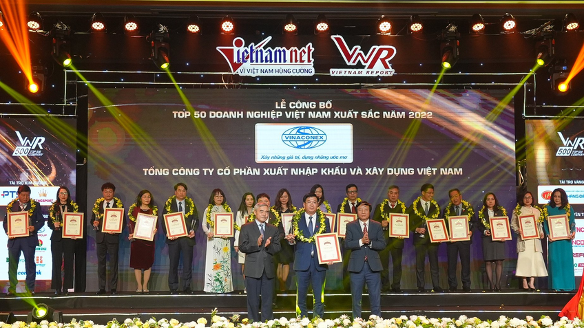 Vinaconex nằm trong top 50 doanh nghiệp xuất sắc nhất Việt Nam năm 2022