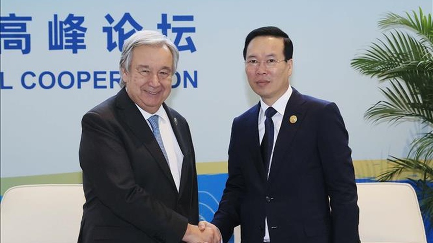 Chủ tịch nước Võ Văn Thưởng tiếp Tổng Thư ký Liên hợp quốc António Guterres