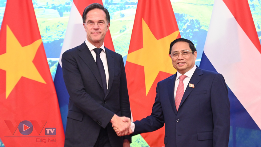 Thủ tướng chủ trì Lễ đón và hội đàm với Thủ tướng Hà Lan Mark Rutte