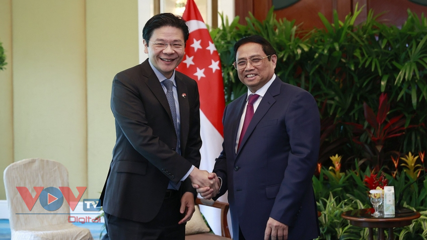 Thủ tướng Chính phủ Phạm Minh Chính tiếp Phó Thủ tướng, Bộ trưởng Tài chính Singapore