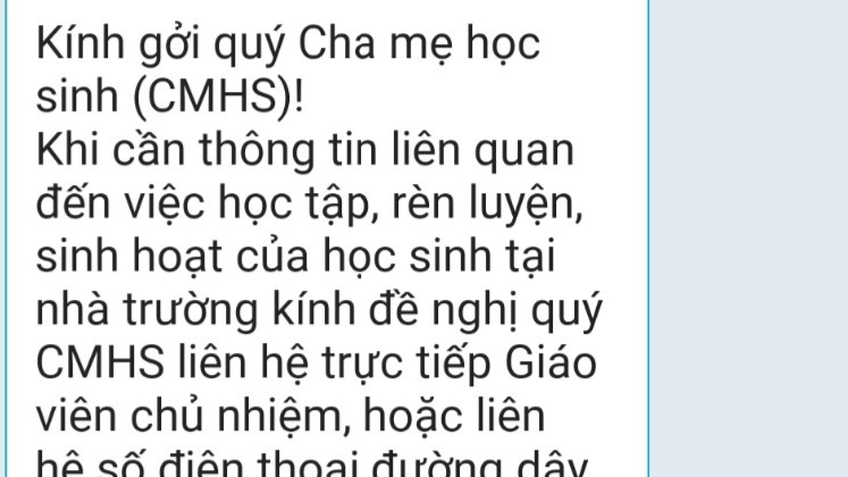 TP.HCM yêu cầu công khai đường dây nóng liên lạc giữa nhà trường và gia đình học sinh