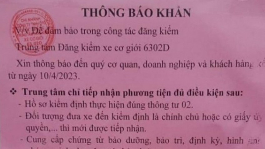 Tiền Giang: Chấn chỉnh việc Trung tâm đăng kiểm tự ý ra quy định làm khó chủ xe