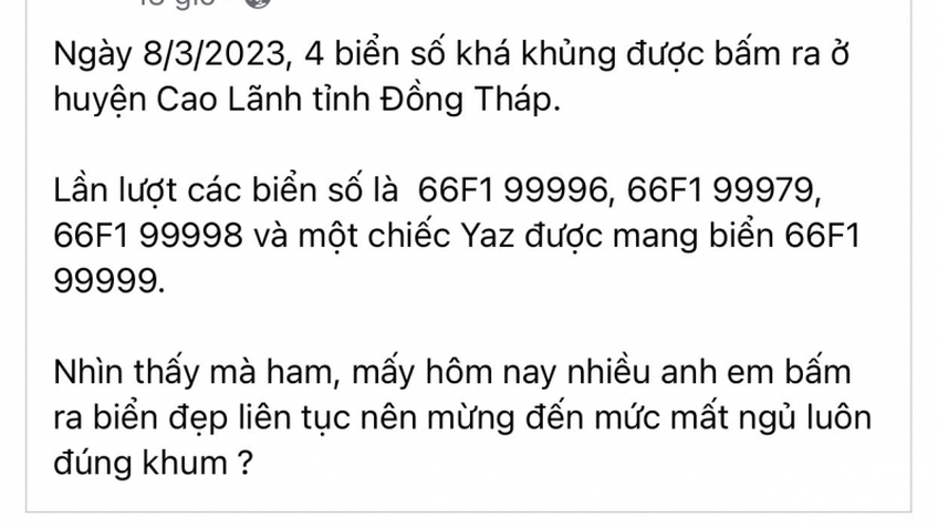 Vụ 4 biển số xe đẹp ở Đồng Tháp: Bước đầu xác định đúng quy trình