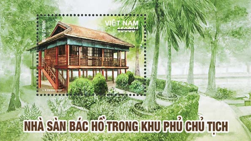 Phát hành đặc biệt bộ tem "Nhà sàn Bác Hồ trong khu Phủ Chủ tịch”