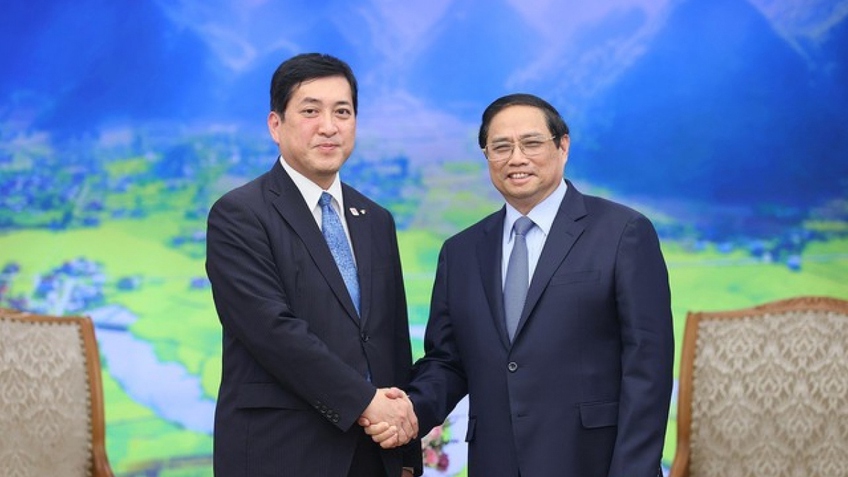 Thủ tướng Phạm Minh Chính tiếp Thống đốc tỉnh Kagoshima, Nhật Bản