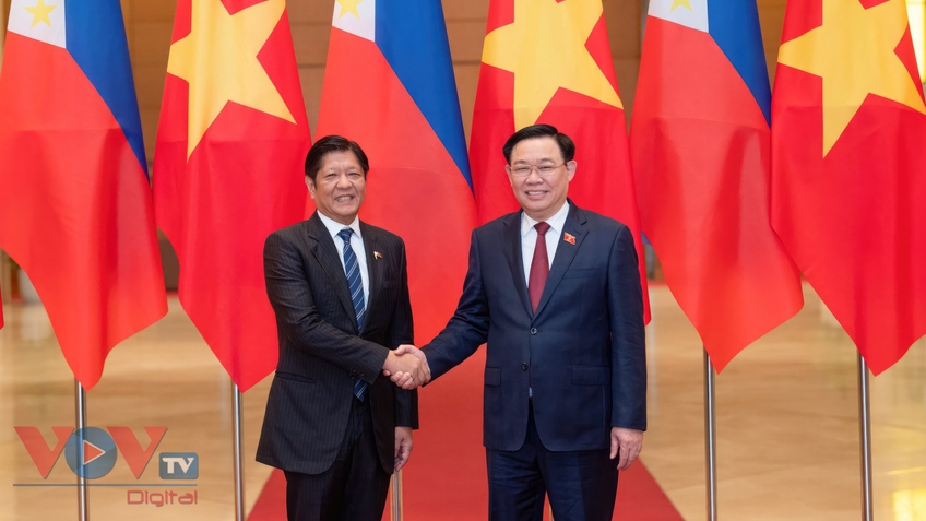 Chủ tịch Quốc hội Vương Đình Huệ hội kiến Tổng thống Philippines Ferdinand Romualdez Marcos Jr