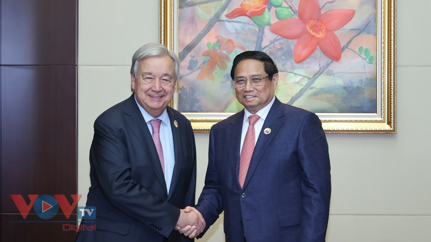 Thủ tướng gặp Tổng Thư ký Liên hợp quốc António Guterres