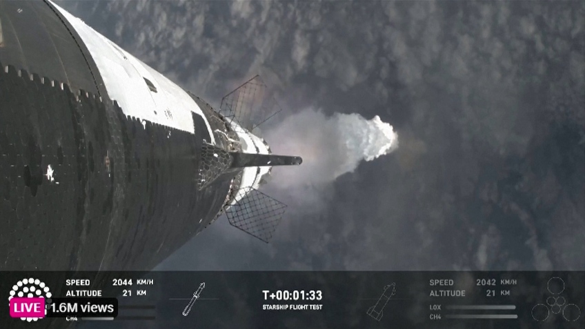 Gặp sự cố, song tàu vũ trụ Starship của SpaceX vẫn vượt mốc thử nghiệm quan trọng