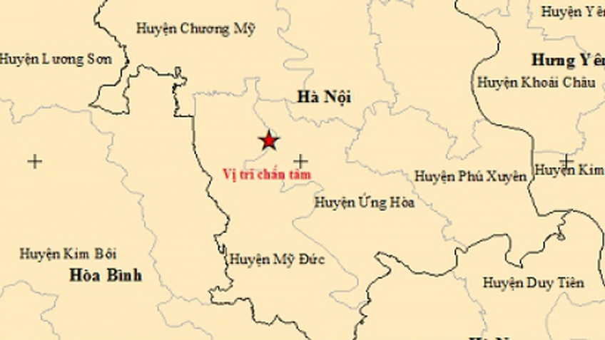 Động đất tại Hà Nội, nhiều khu vực cảm nhận rung lắc