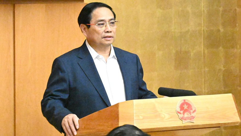 Thủ tướng Phạm Minh Chính chủ trì phiên họp Chính phủ chuyên đề Xây dựng pháp luật tháng 4/2024