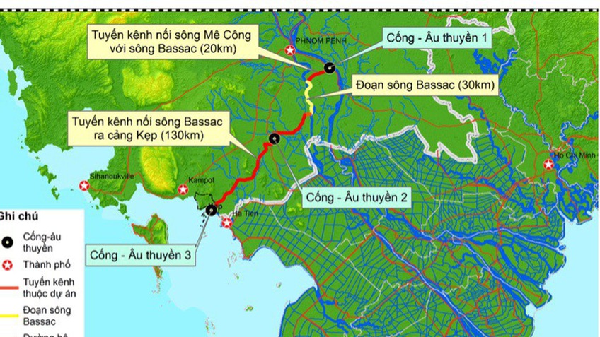 Dự án kênh đào Funan - Techo sẽ tác động đến ĐBSCL
