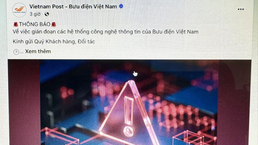 Bưu điện Việt Nam bị tấn công mạng gây gián đoạn hệ thống