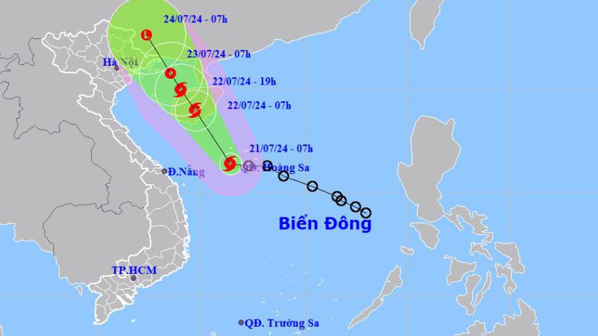 Tin bão trên biển Đông: Cơn bão số 2