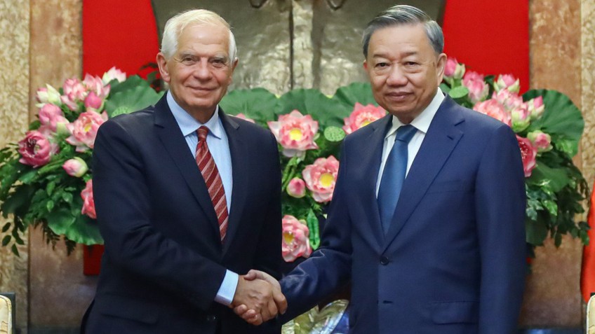 Chủ tịch nước Tô Lâm tiếp Phó Chủ tịch Ủy ban Châu Âu Josep Borrell Fontelles